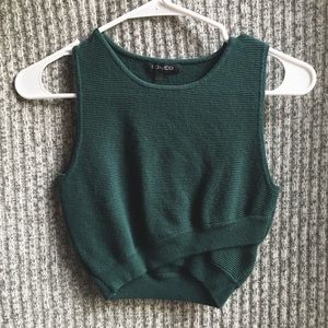 Green Crop Top